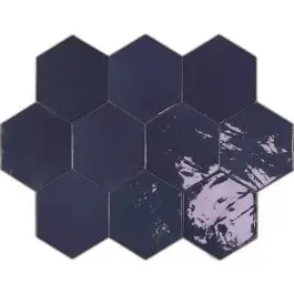 Hete Deal Wow Zellige Hexa Cobalt 10,8x12,4 cm