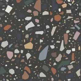 Beperkte Voorraad Quintessenza Confetti Nero Multicolor 18,6x18,6 cm