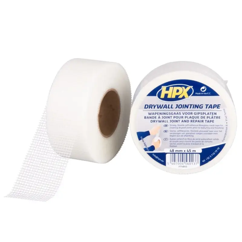 HPX Tapes Wapeningsgaas Voor Gipsplaten 45 mtr-Per Stuk - 48 MM Snelle Levering