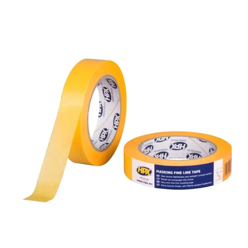 HPX Tapes Masking Tape 4400 Oranje 50 mtr-Per Stuk - 25 MM Op = Op