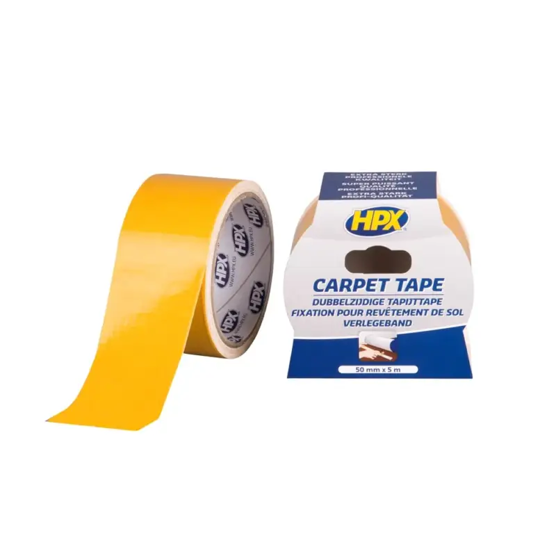 Alleen Vandaag HPX Tapes Dubbelzijdige Tapijttape Wit 5 mtr-Per Stuk - 50 MM