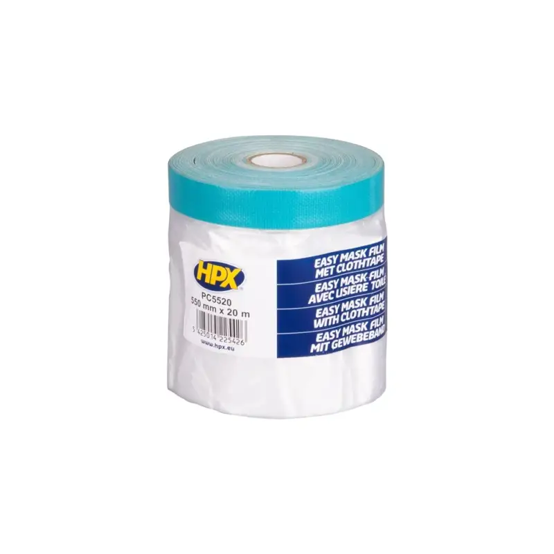 HPX Tapes Easy Mask Film Cloth Tape 20 mtr-Per Stuk - 550 MM Shop Nu
