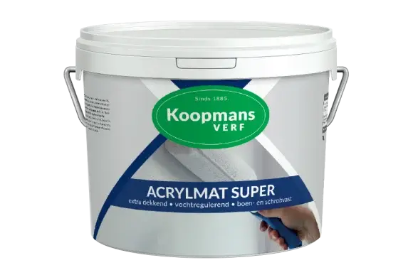 Koopmans Acrylmat Super | Matte Muur- & Gevelverf-1 LTR - Wit Merkproduct
