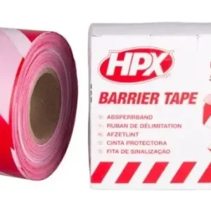 HPX Tapes Afzetlint Wit/Rood 500 mtr-1 ST - 70 mm Gereduceerde Prijs