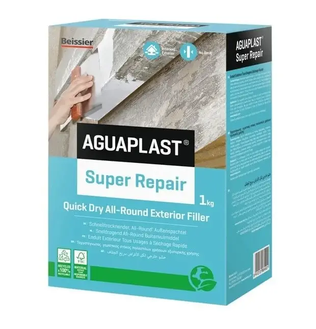 Aguaplast Super Repair Sneldrogend All-Round Buitenvulmiddel-1 KG Merkproduct
