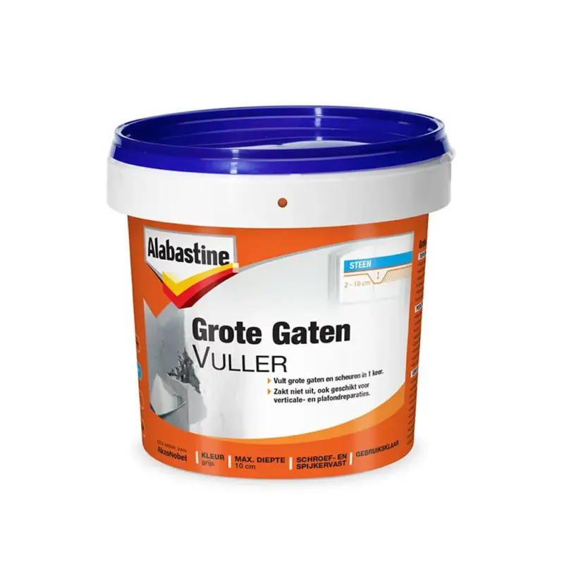 Alabastine Grote Gaten Vuller Kant-en-Klaar-1 LTR - Grijs Must-Have
