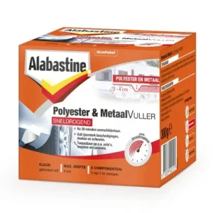 Direct Verzonden Alabastine Polyester & Metaal Vuller Sneldrogend-300 GR