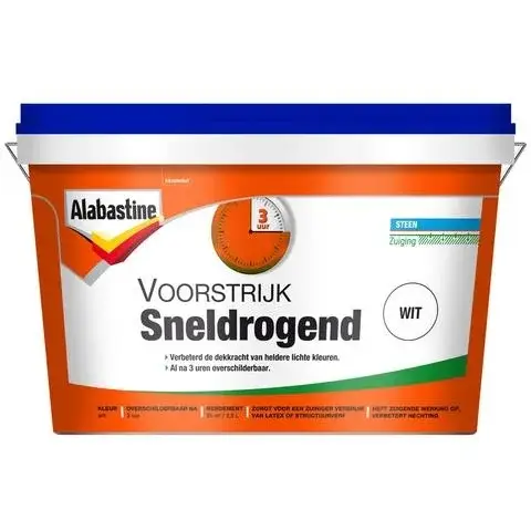 Favoriet Alabastine Sneldrogende Voorstrijk Dekkend-2,5 LTR - Wit