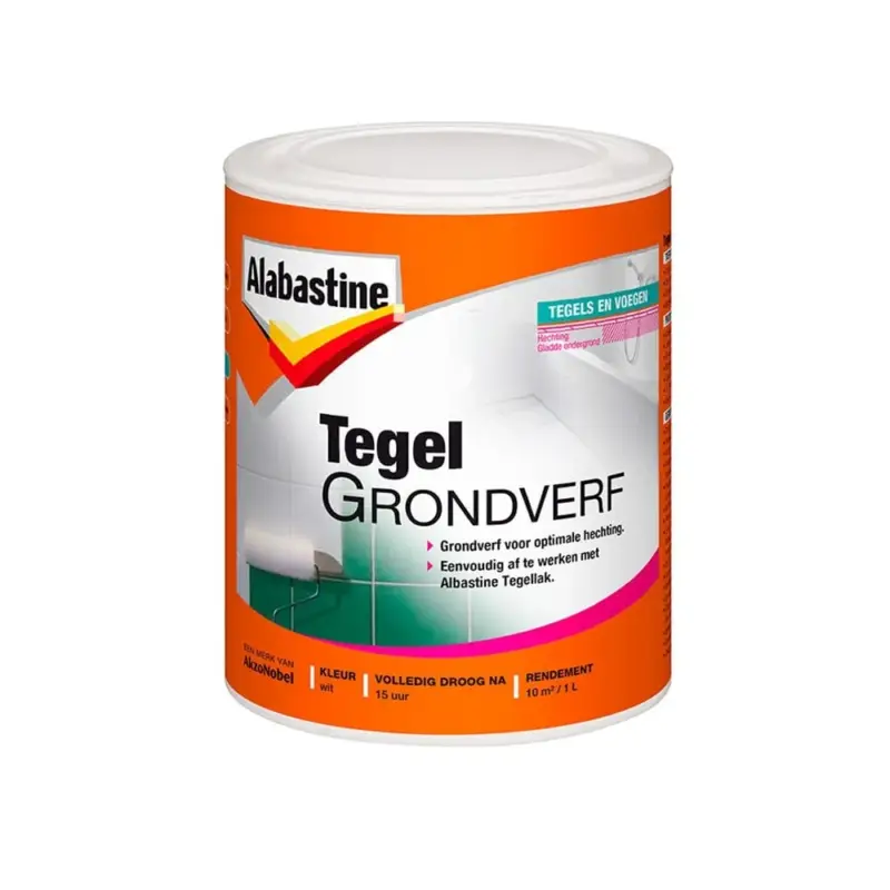 Alabastine Tegelgrondverf 1K-1 LTR - Wit Merkproduct