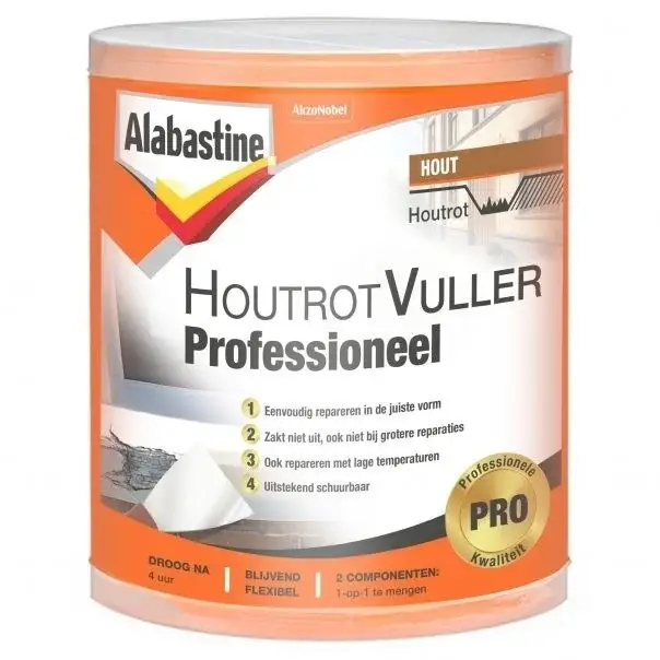 Beperkte Voorraad Alabastine Houtrotvuller Professioneel-330 GR