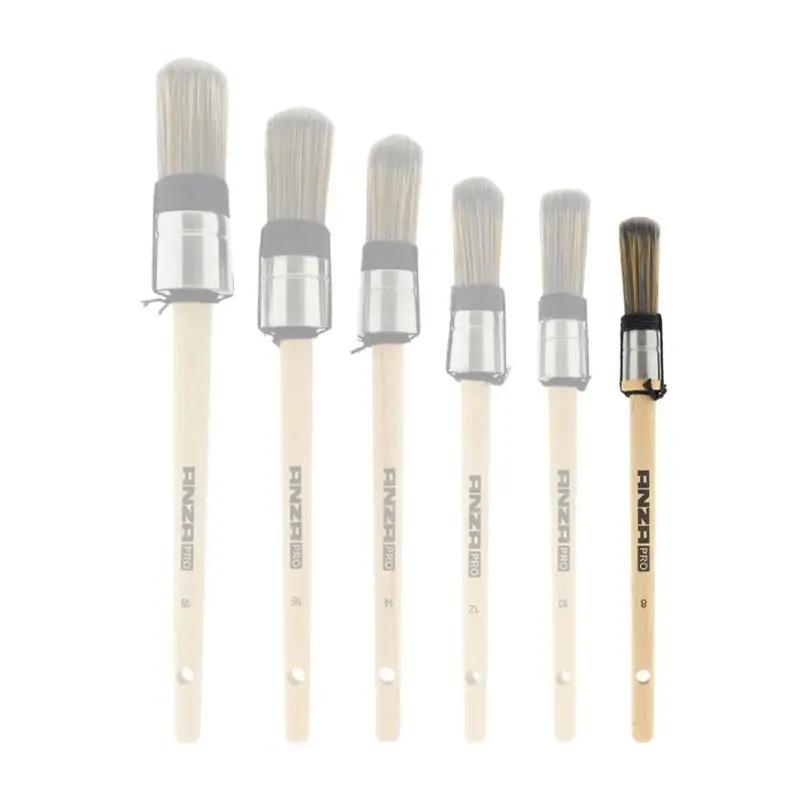 Anza Pro Super Tough Ronde Kwast-Maat 8 - 1,7 cm Gecertificeerd