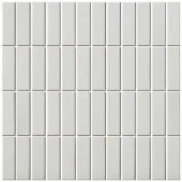 The Mosaic Factory London Rechthoek Super White 2,3x7,3 cm Superprijs