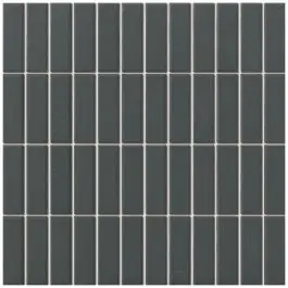The Mosaic Factory London Rechthoek Black 2,3x7,3 cm Must-Have