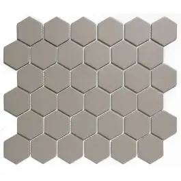 The Mosaic Factory London Hexagon Grey 5,1x5,9 cm Rechtstreeks Van De Fabrikant