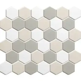 Weekendaanbieding The Mosaic Factory London Hexagon White Mix 5,1x5,9 cm