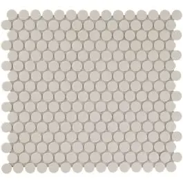 Goedkoop The Mosaic Factory London Pennyround White 1,9x5,5 cm