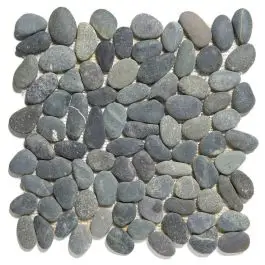 Koop Vandaag The Mosaic Factory Natural Stone Riviersteen Donkergrijs