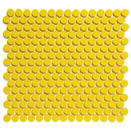 Direct Verzonden The Mosaic Factory Venice Pennyround Yellow