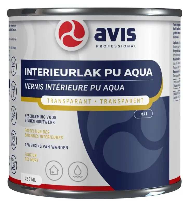 Beperkt Aanbod Avis Interieurlak PU Aqua Mat-250 ML