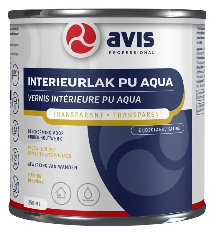Gratis Retour Avis Interieurlak PU Aqua Zijdeglans-250 ML