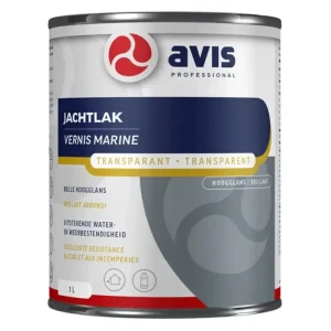 Gecertificeerd Avis Jachtlak Blank Hoogglans-1 LTR