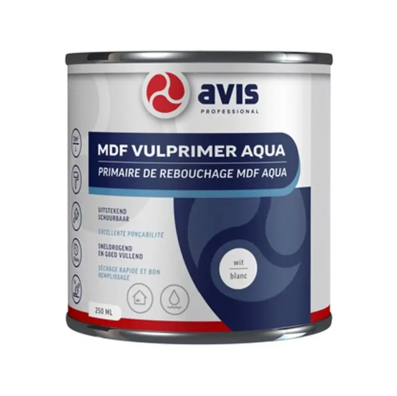 Koop Vandaag Avis MDF Vulprimer Aqua-250 ML - Wit