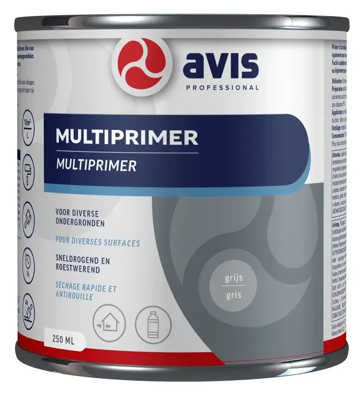 Avis Multiprimer Grijs-250 ML Hoge Kwaliteit