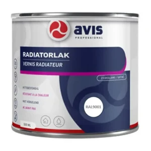 Avis Radiatorlak Cremewit RAL 9001-500 ML Bestel Nu
