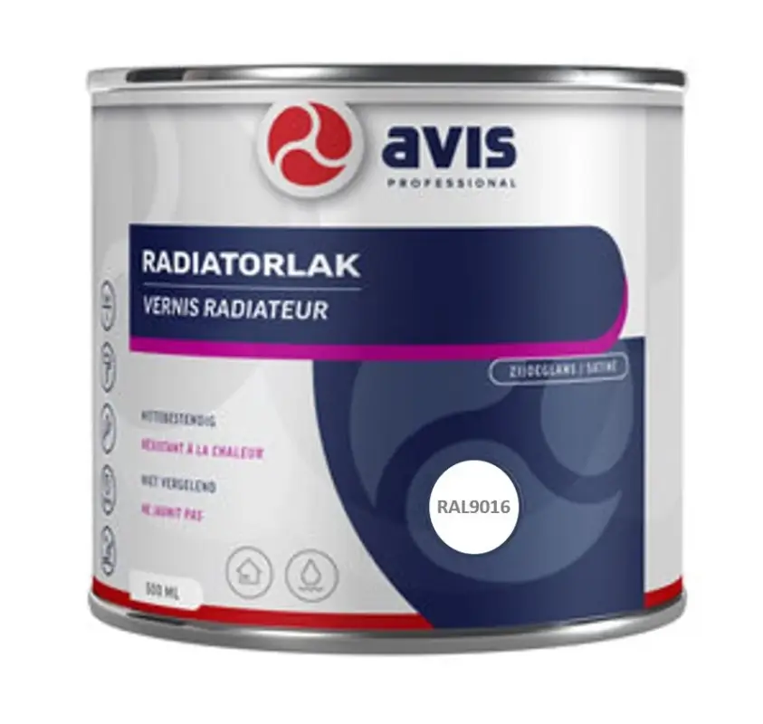 Meest Verkocht Avis Radiatorlak Wit RAL 9016-500 ML