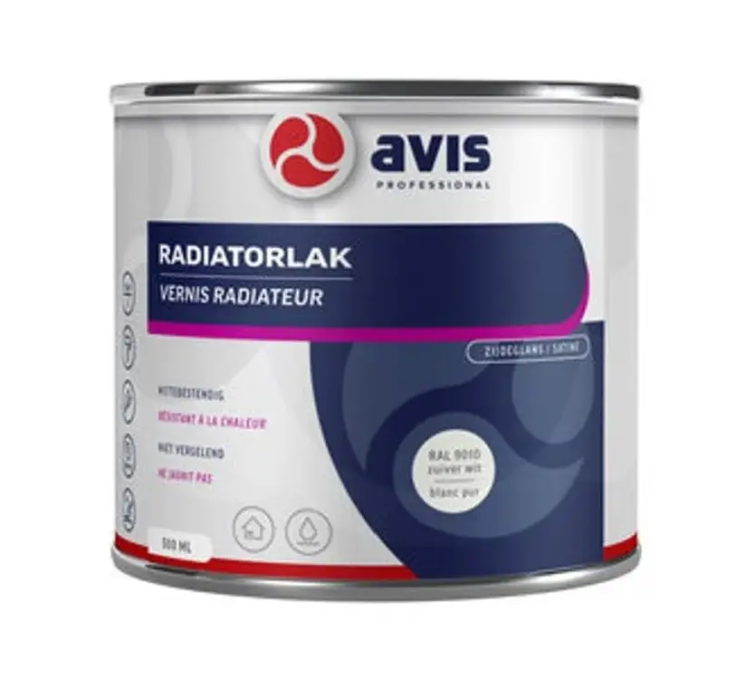 Avis Radiatorlak Zuiver Wit RAL 9010-500 ML Superprijs