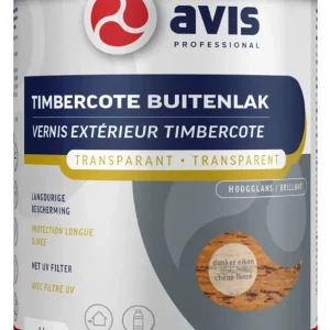 Direct Beschikbaar Avis Timbercote Buitenlak Hoogglans Donker Eiken-1 LTR