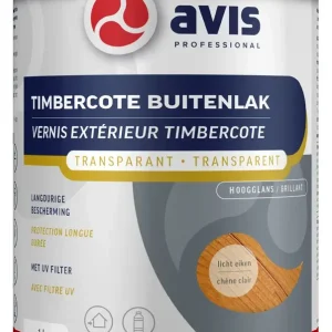 Avis Timbercote Buitenlak Hoogglans Licht Eiken-1 LTR Speciale Aanbieding