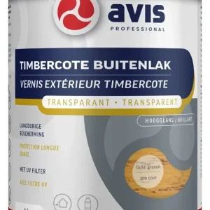 Avis Timbercote Buitenlak Hoogglans Licht Grenen-1 LTR Nieuw