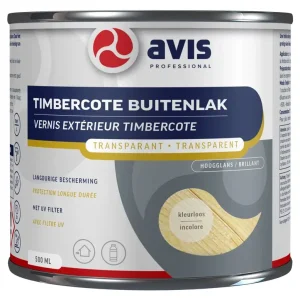 Avis Timbercote Buitenlak Hoogglans Kleurloos-500 ML Veilige Betaling
