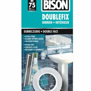 Bison Double Fix Tape-1,5 mtr x 19 mm Laatste Kans