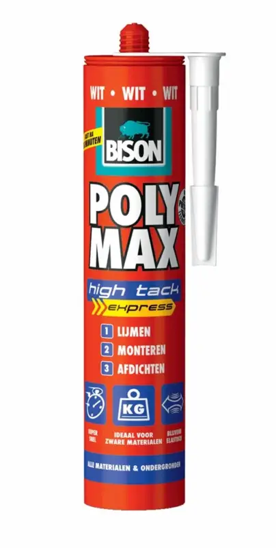 Bison Polymax High Tack Express-425 GR - Wit Actieprijs
