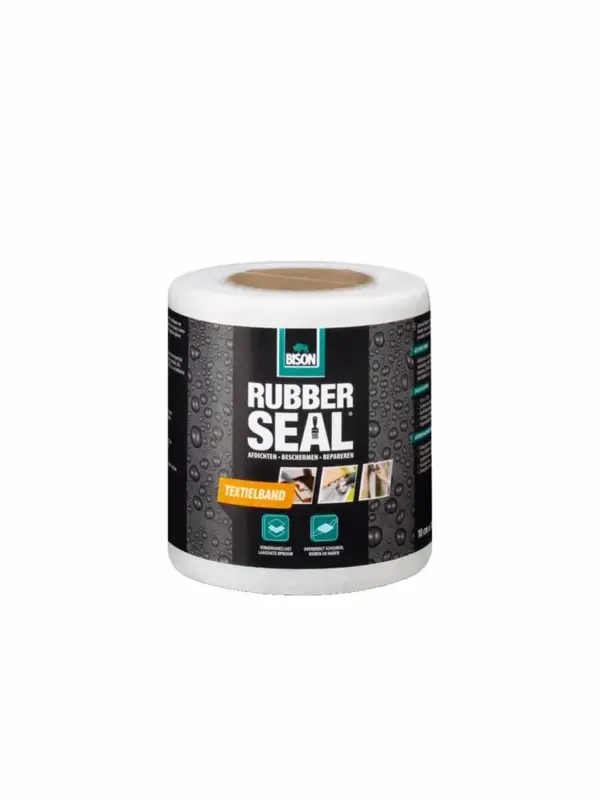 Bison Rubber Seal Textielband-10 mtr x 10 cm - 1 ST Op = Op