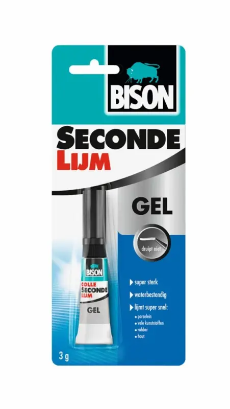 Flitsaanbieding Bison Secondelijm Gel-3 GR