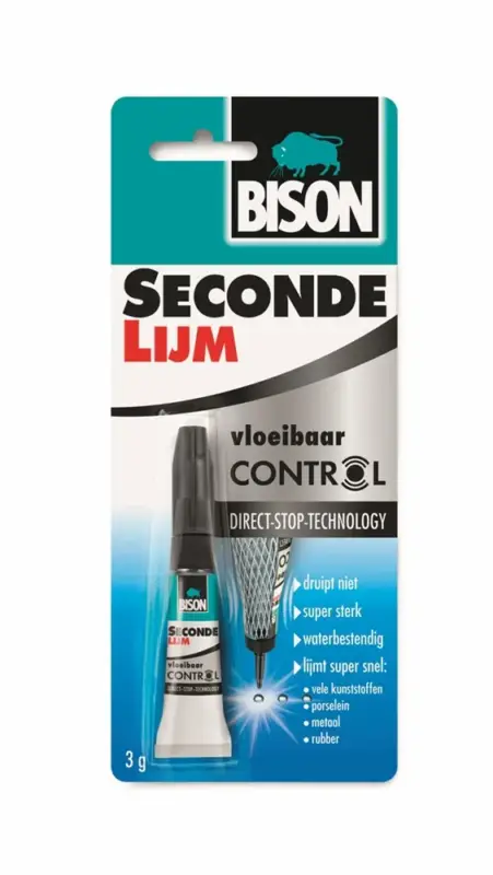 Bison Secondelijm Vloeibaar Control-3 GR Bestseller