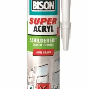 Bison Super Acrylaatkit Anti-Crack-300 ML - Wit Speciale Aanbieding