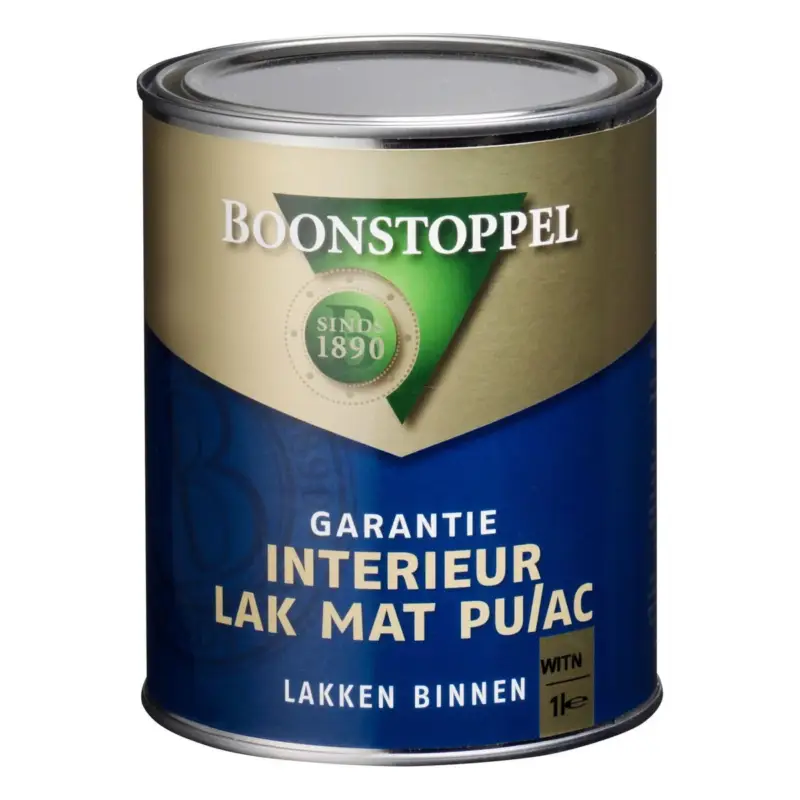 Boonstoppel Garantie Interieur Lak Mat PU/AC | Lakverf Binnen-1 LTR - Wit Nu Kopen