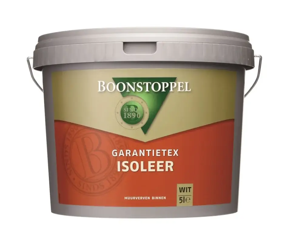 Boonstoppel Garantietex Isoleer | Isolerende Muurverf-5 LTR - Wit Direct Beschikbaar