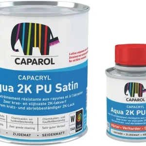 Must-Have Caparol Capacryl Aqua 2K PU Satin | 2K Zijdeglans Lakverf-700 ML - Wit