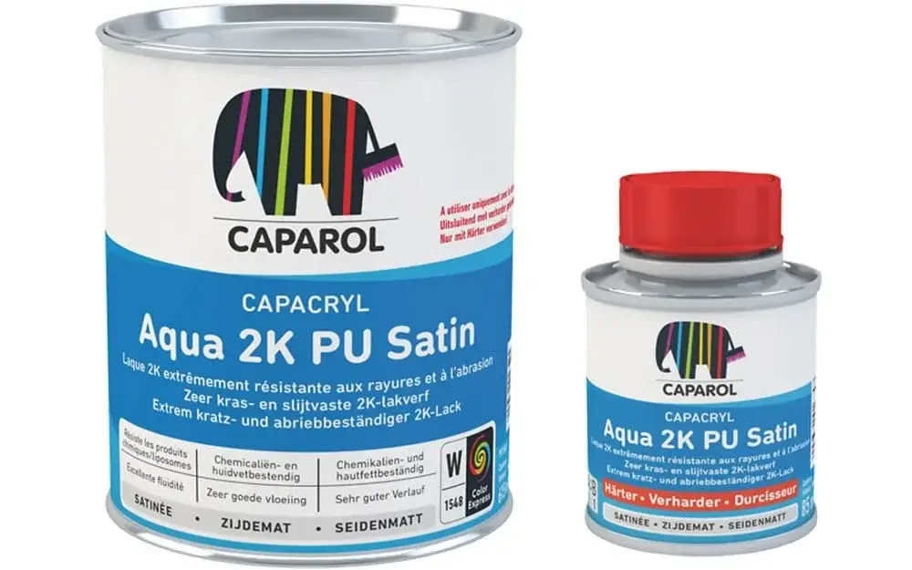 Must-Have Caparol Capacryl Aqua 2K PU Satin | 2K Zijdeglans Lakverf-700 ML - Wit