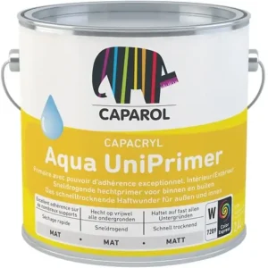 Hete Deal Caparol Capacryl Aqua Uniprimer | Grondverf Binnen & Buiten-1 LTR - Wit