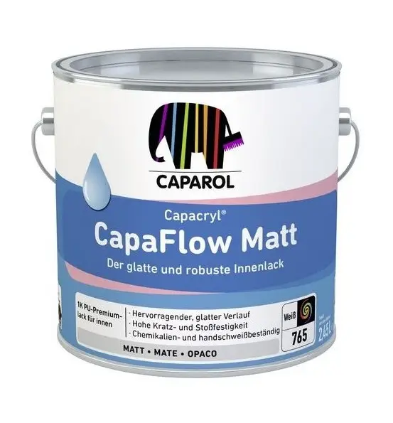 Hete Deal Caparol Capacryl Capaflow Mat | Matte Lakverf Binnen-1 LTR - Wit