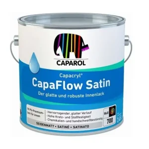 Caparol Capacryl Capaflow Satin | Zijdeglans Lakverf Binnen-1 LTR - Wit Op = Op