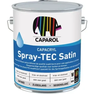Caparol Capacryl Spray Tec Satin | Verspuitbare Zijdeglans Lakverf-2,5 LTR - Wit Alleen Vandaag