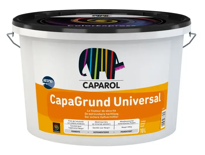Caparol Capagrund Universal | Voorstrijk Binnen & Buiten-2,5 LTR - Wit Shop Nu