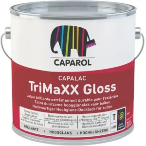 Populair Caparol Capalac Trimaxx Gloss | Hoogglans Lakverf Buiten-1 LTR - Wit